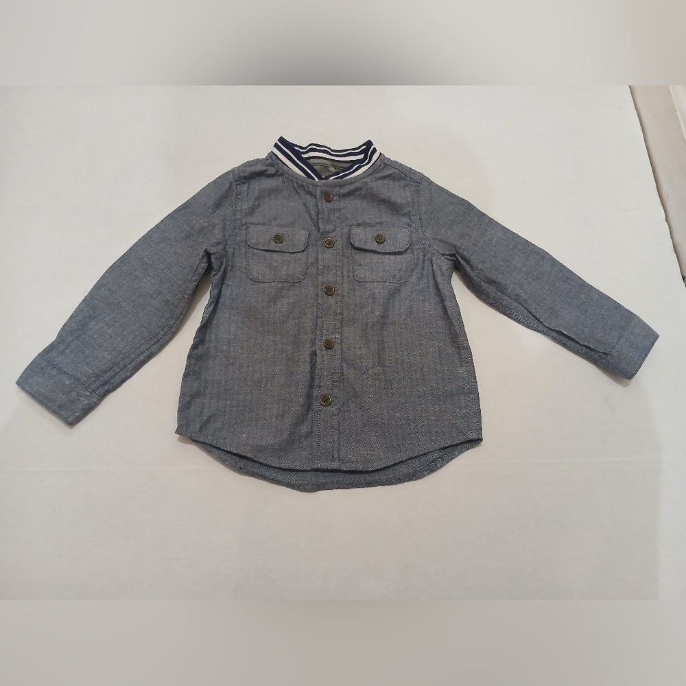 Kids Blue Button-Up Shirt